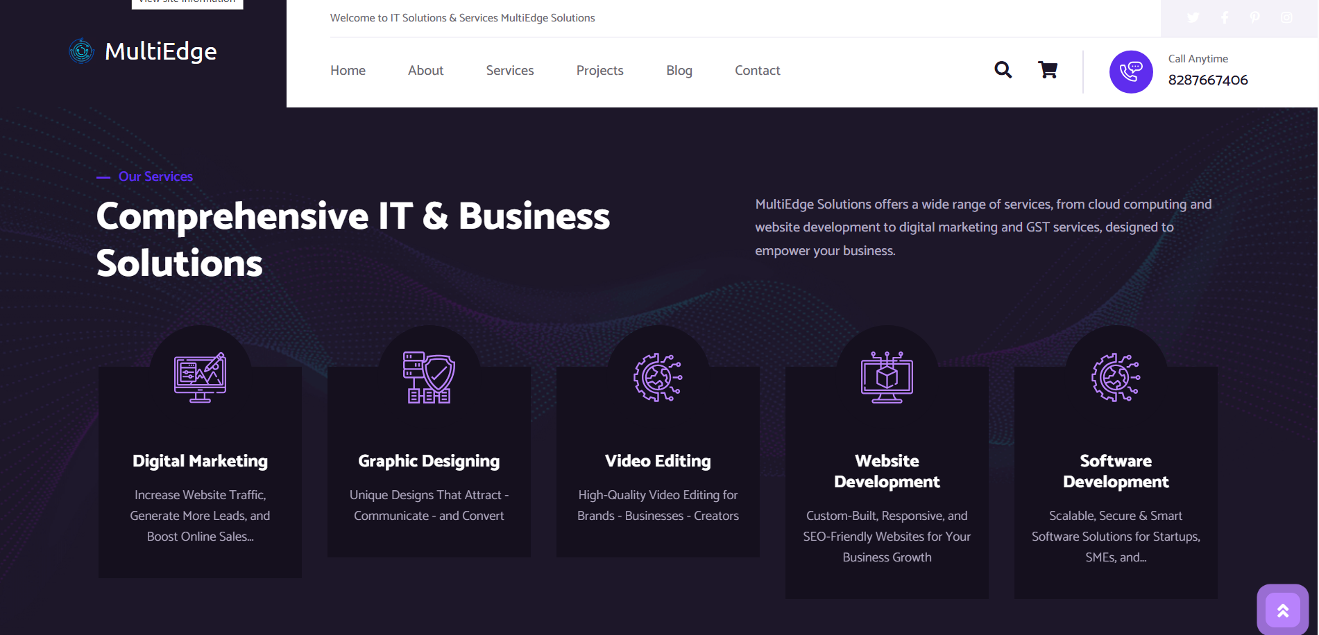 A static business site with PHP-powered backend form processing for enhanced user engagement.