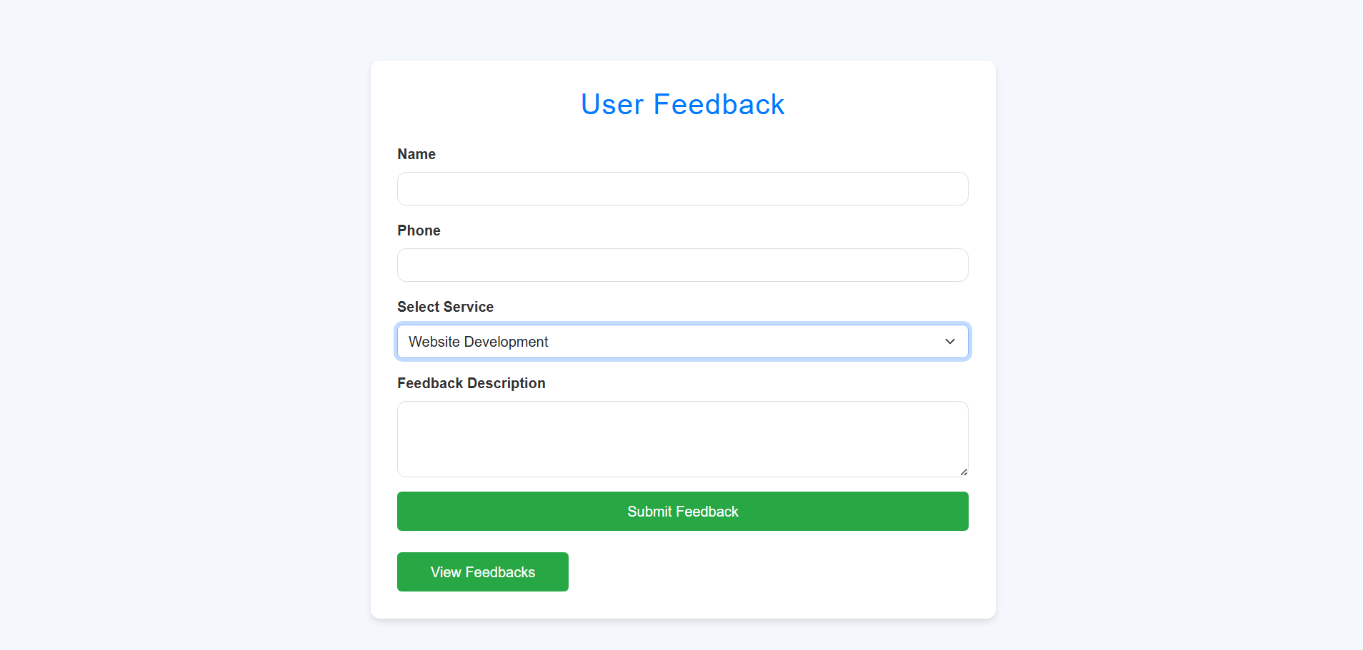 A PHP-based application for collecting and managing user feedback to drive continuous improvement.